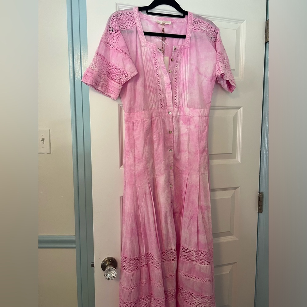 Love Shack Fancy Edie Cotton Midi Dress